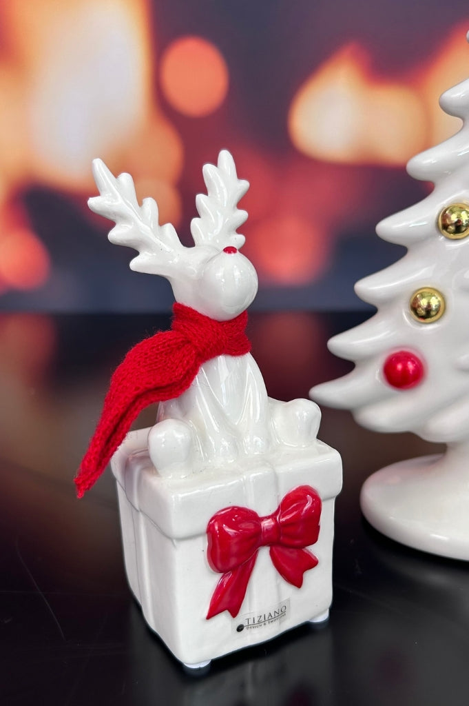 Dekoset Baum Baleno+Santa Gabriel+Rudolph rot