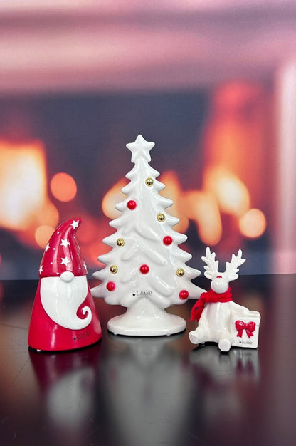 Dekoset Baum Baleno+Santa Gabriel+Rudolph rot
