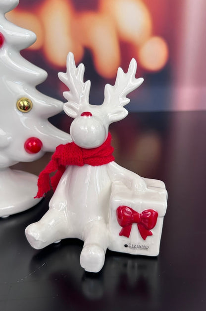 Dekoset Baum Baleno+Santa Gabriel+Rudolph rot