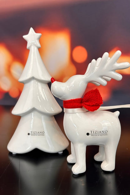 Dekoset Baum Cartore+Rentier Rudolph auf Schlitten