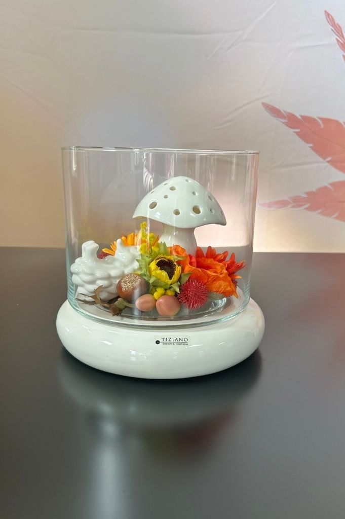 Dekoset Forlie mit Pilz Niara LED+Igel Max liegend