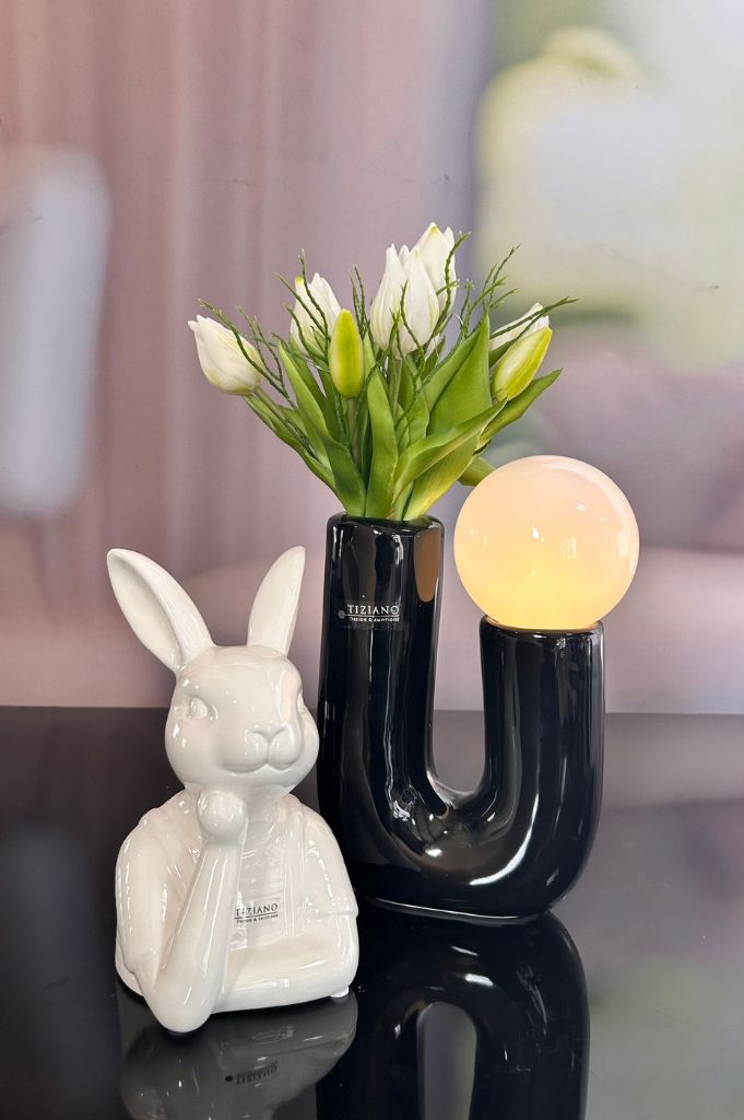 Dekoset Lampe Fiorello mit Enzo creme