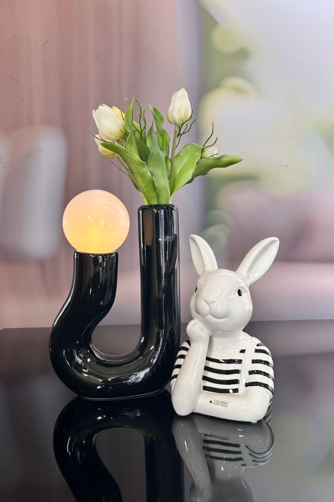 Dekoset Lampe Fiorello mit Hase Enzo