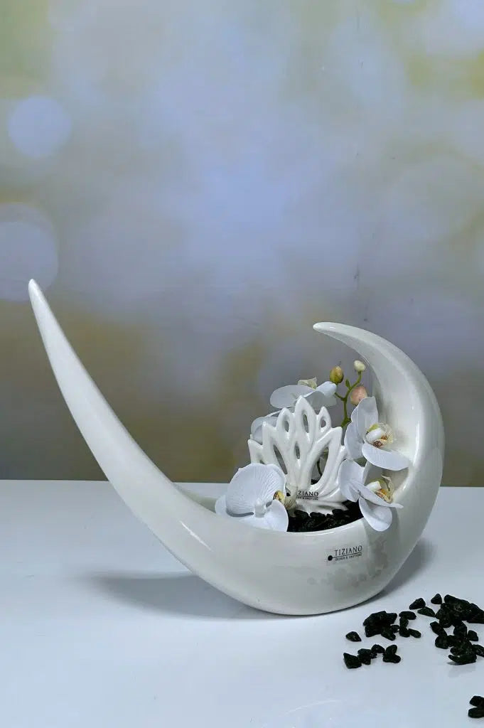 Dekoset Schale Loreno mit Casca und Orchidee