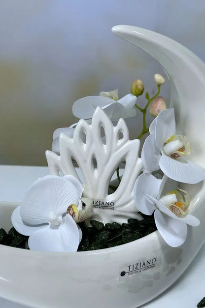 Dekoset Schale Loreno mit Casca und Orchidee