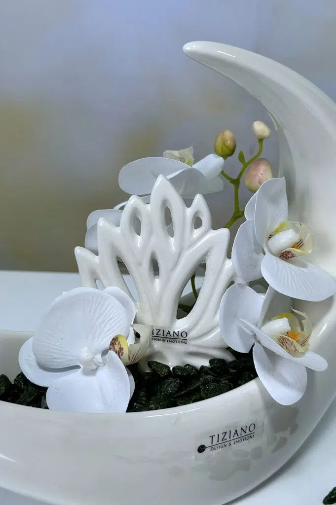 Dekoset Schale Loreno mit Casca und Orchidee