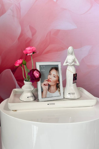 Dekoset Sendina mit Grazia und Vase Silandro + Rahmen