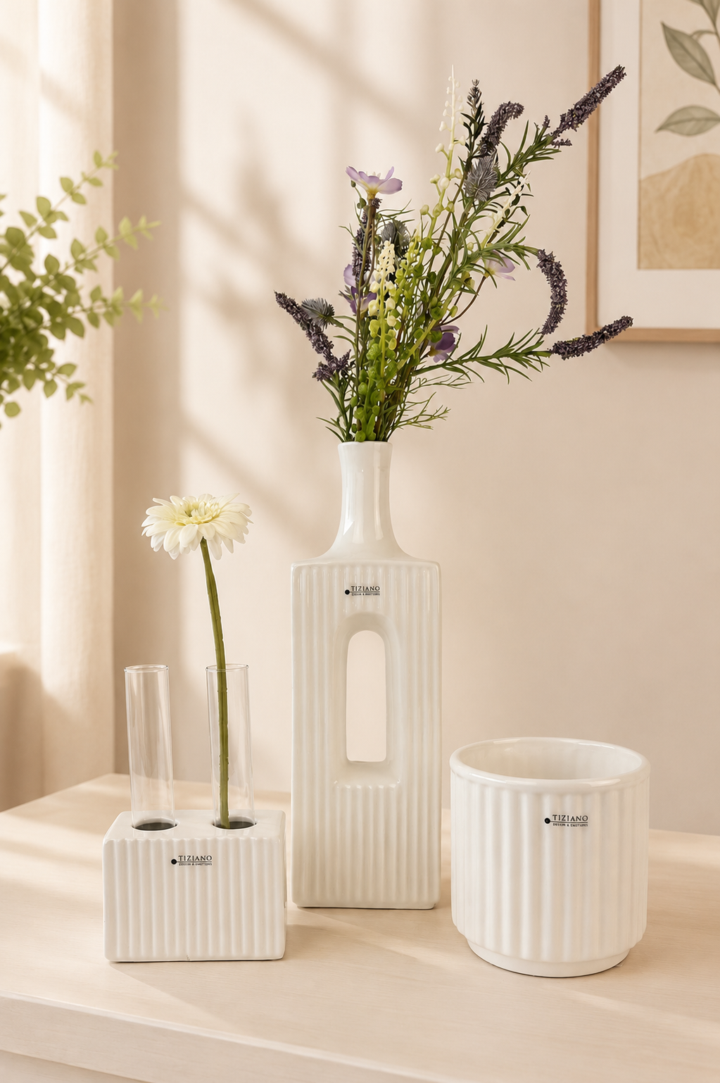 Dekoset Vase Torino XL mit Duobase Pascoli