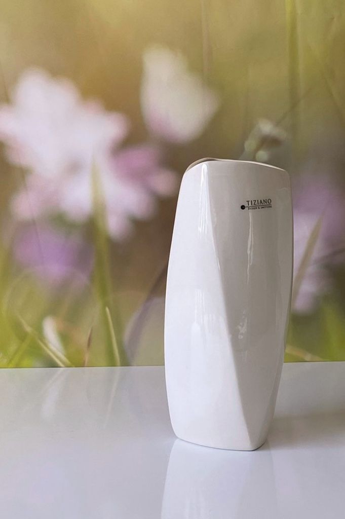 Vase Diolo 31cm creme-weiß