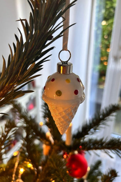 Deko Baumhänger Eis Fesco 8cm dekoriert