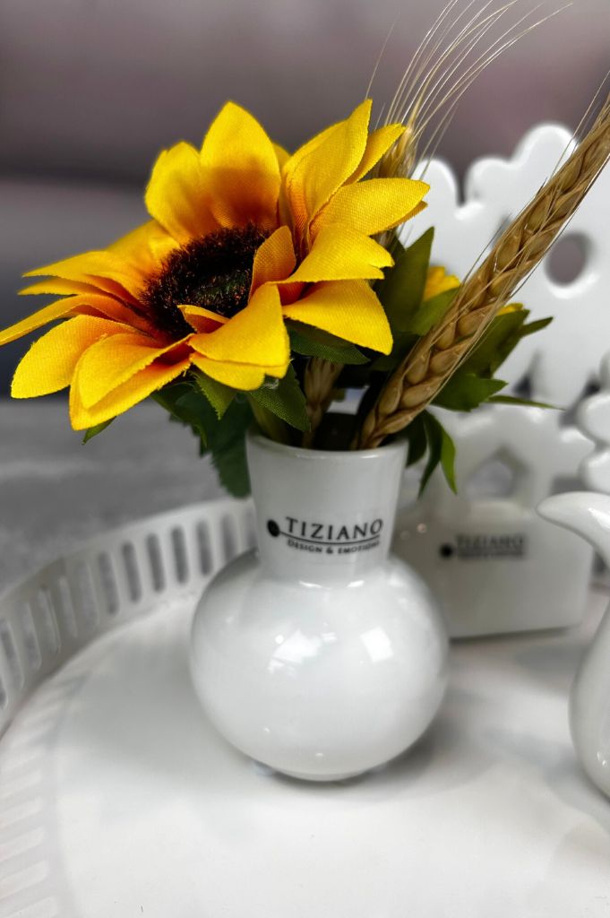 Dekoset Metallschale Canneto mit Folina+Vase Emporo