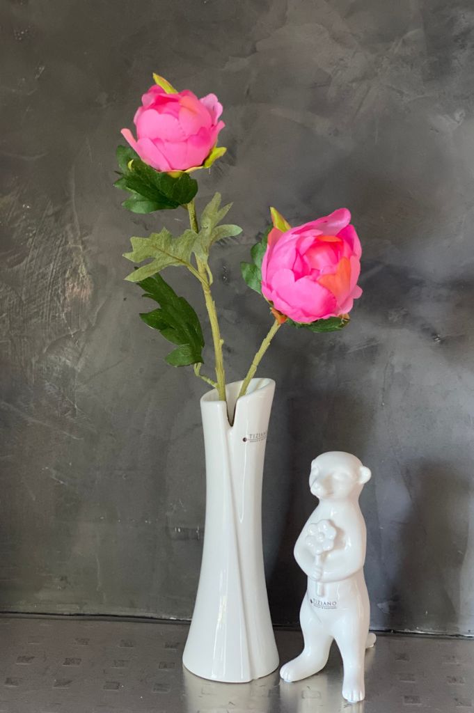 Deko Erdmännchen Oskar mit Blume in 3 Farben