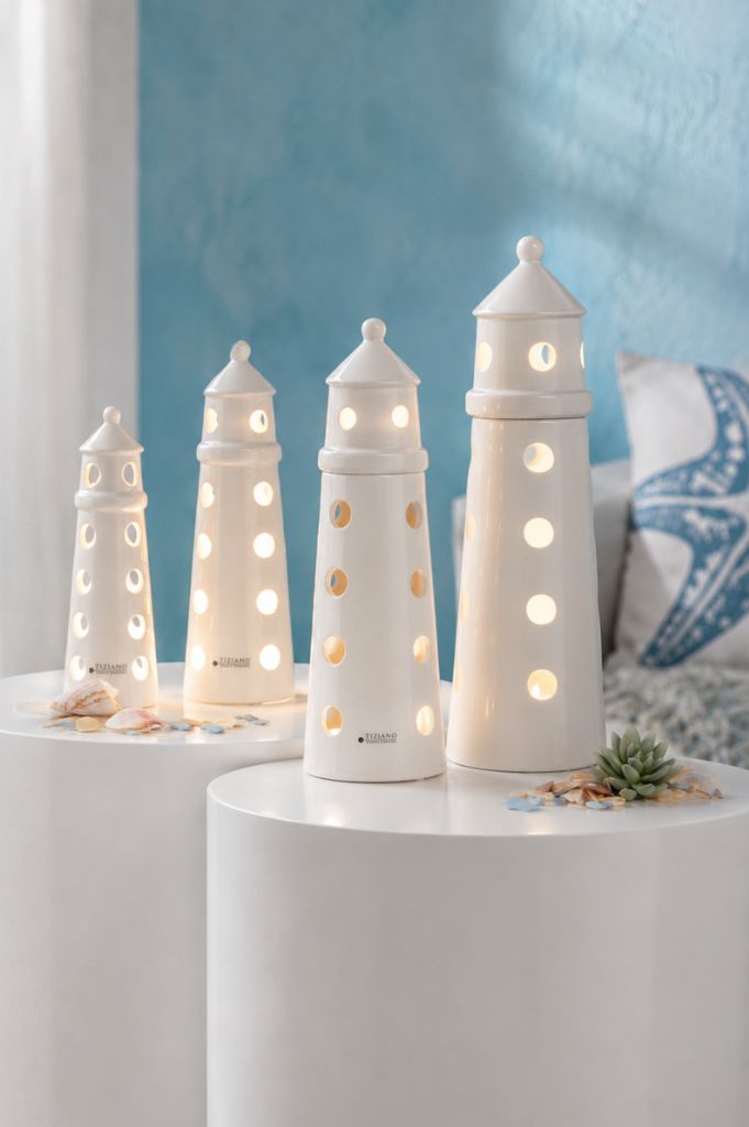 Leuchtturm Farol LED weiß-creme XL
