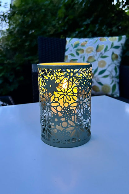 Metalllicht Fiori grün