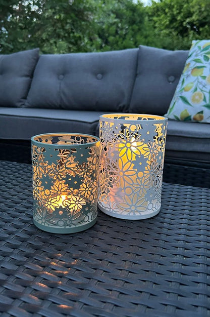 Metalllicht Fiori grün