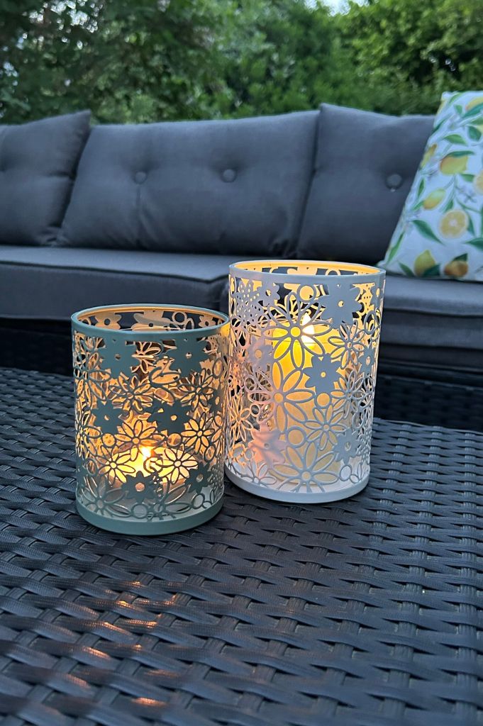 Metalllicht Fiori grün