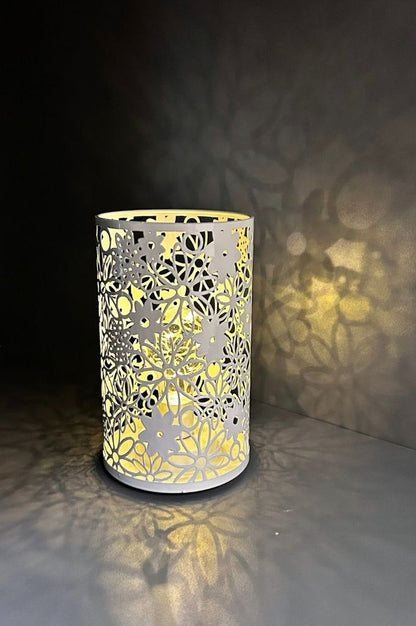 Tischlicht Metall Fiori LED creme oder grün