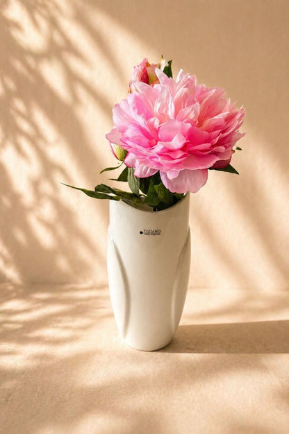 Vase Florata creme-weiß