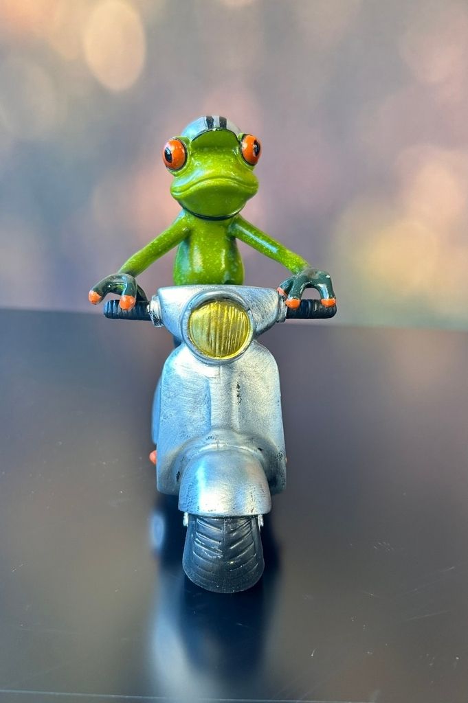 Dekoset Vespa Vespina+Fridolin auf Vespa+Vase Silandro
