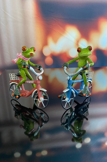 Würfelbox Für Dich mit Frosch auf Fahrrad