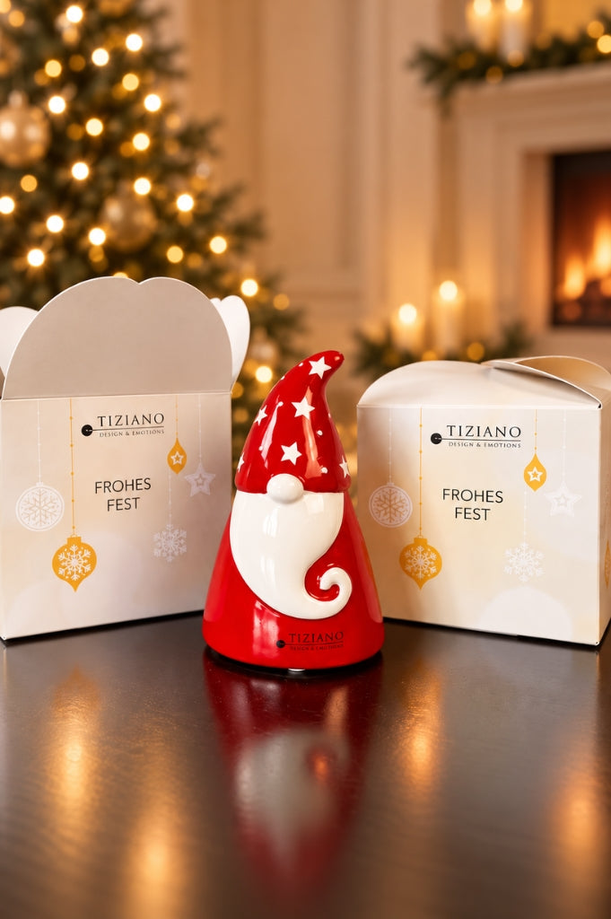 Deko Würfelbox mit Santa Gabriel rot