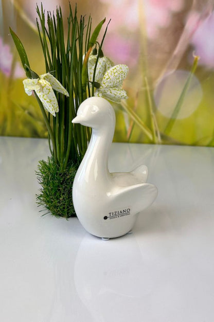 Deko 3er Set Gänsekinder Papina creme-weiß