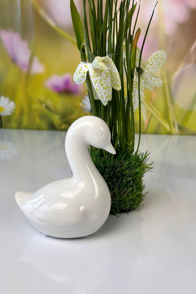 Deko 3er Set Gänsekinder Papina creme-weiß