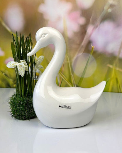 Deko Gänse Mutter Papina 25cm creme-weiß