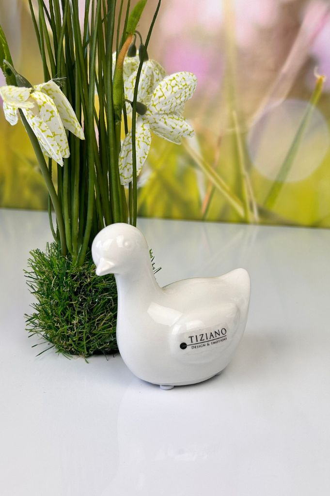 Deko 3er Set Gänsekinder Papina creme-weiß