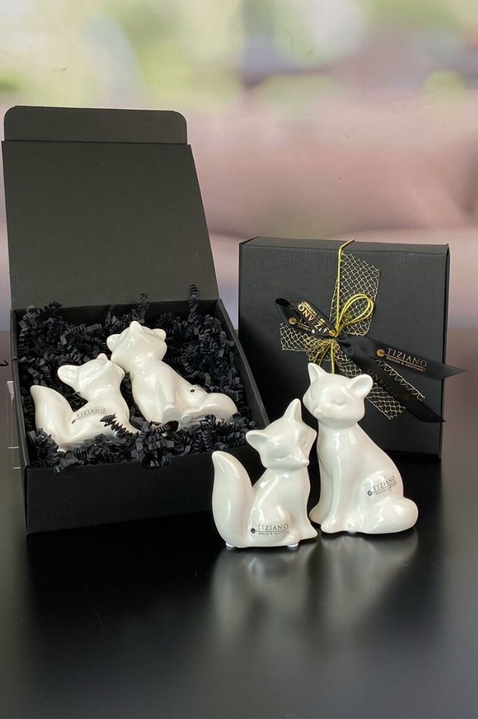 Geschenkbox M mit Deko Fuchs Roxy