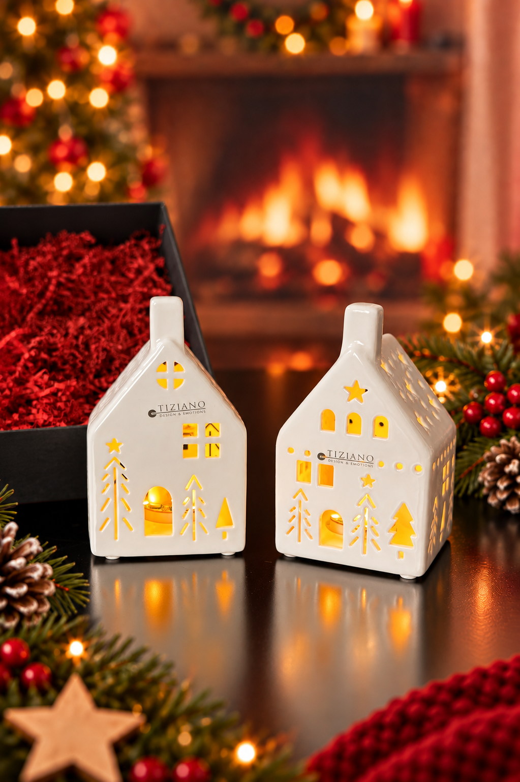 Geschenkbox 2er Set Ostia LED