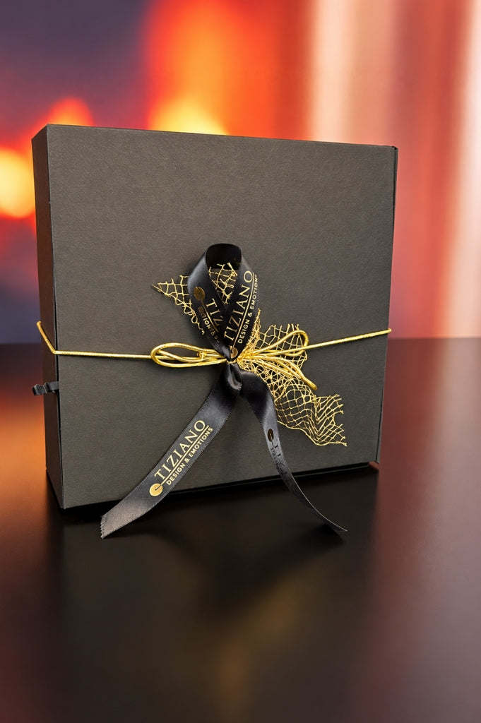 Geschenkbox Baum Cartore+Kinder Antea auf Schlitten