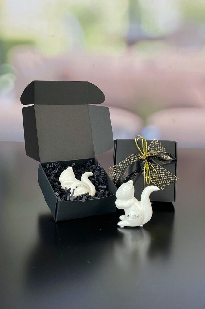 Geschenkbox S mit Deko Eichhörnchen Silvino