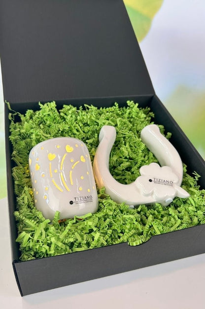 Geschenkbox Hufeisen Fortuna+Licht Bolero-Herz LED