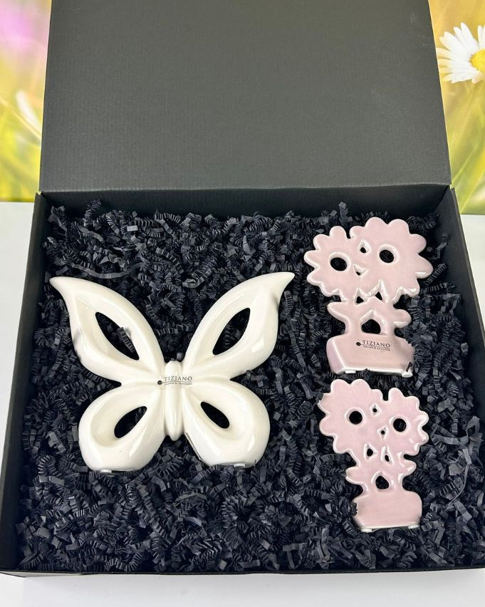 Geschenkbox L Schmetterling Lia+Blume Folina Fiona