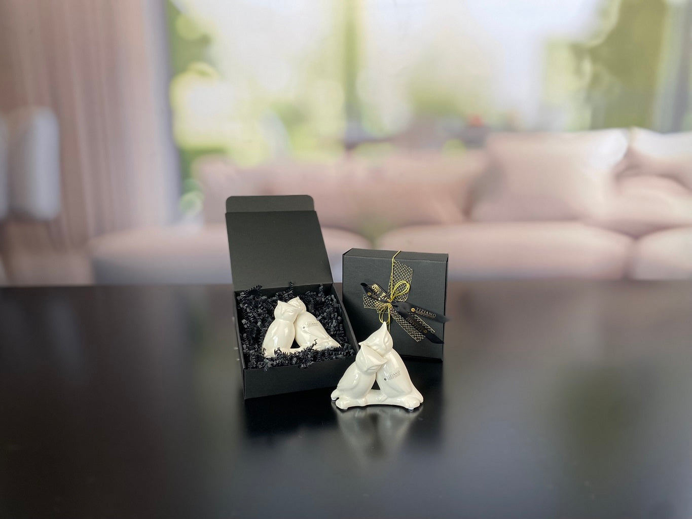 Geschenkbox M Deko Eulenpaar Bruneta