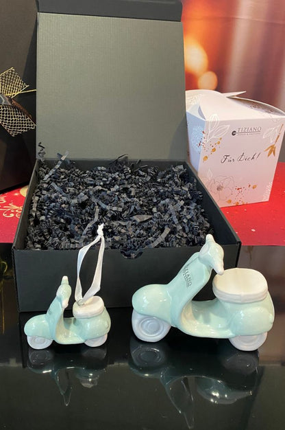 Geschenkbox Deko Vespa Vespina mintgrün