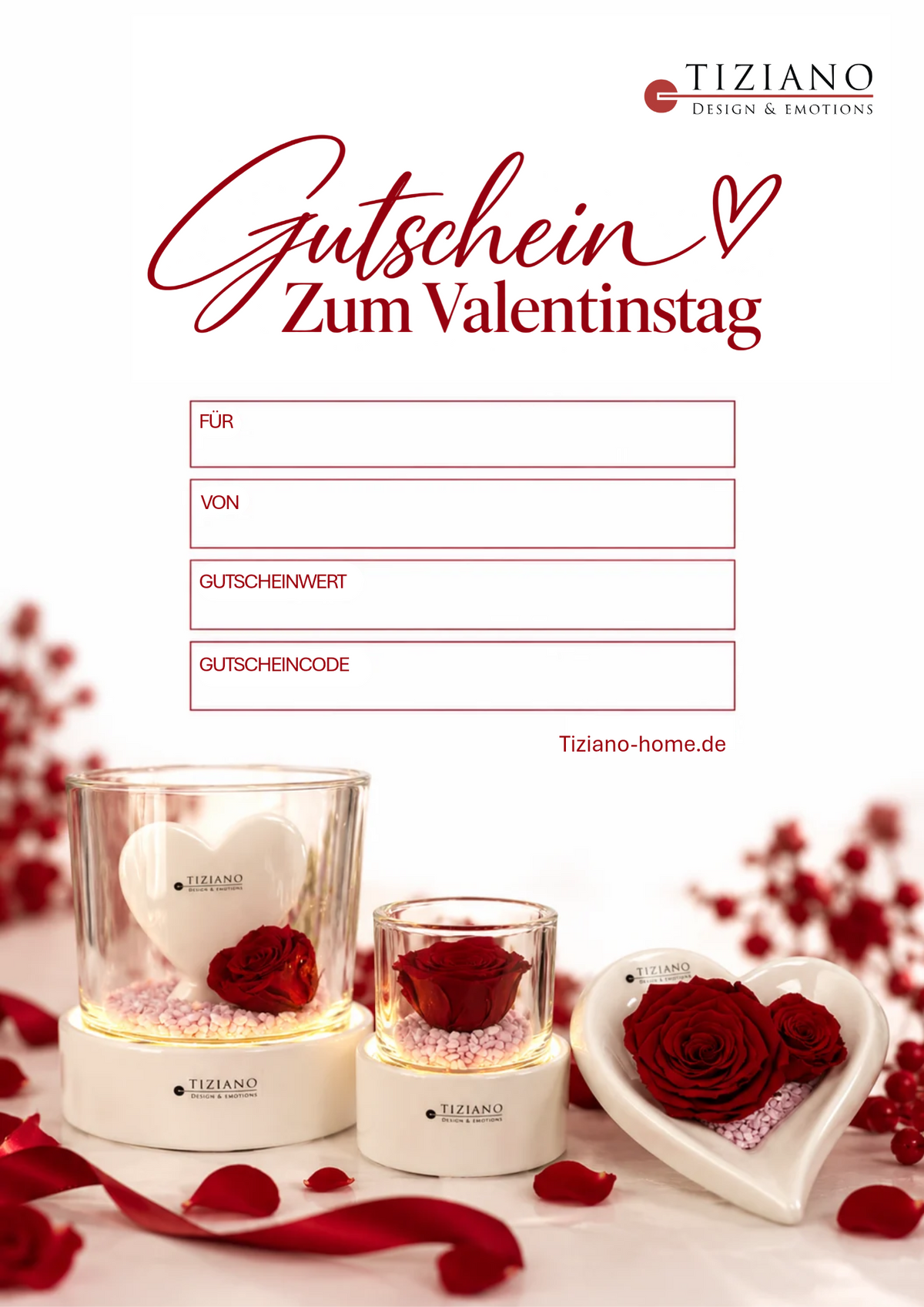 Geschenkgutschein Valentinstag