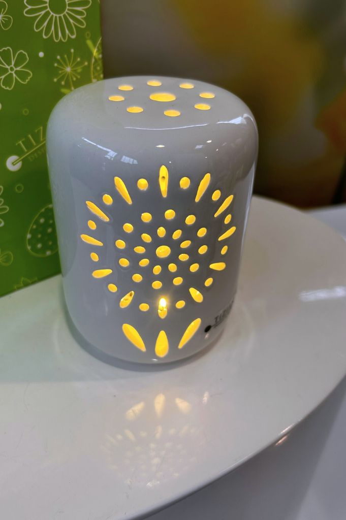 Geschenktüte grün mit LED Bolero-Mariola