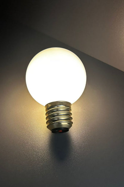 Lampe Fiorello 30cm gewölbt mit LED Birne creme-weiß