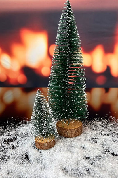 D12 Deko 4er Bäume Rubano grün