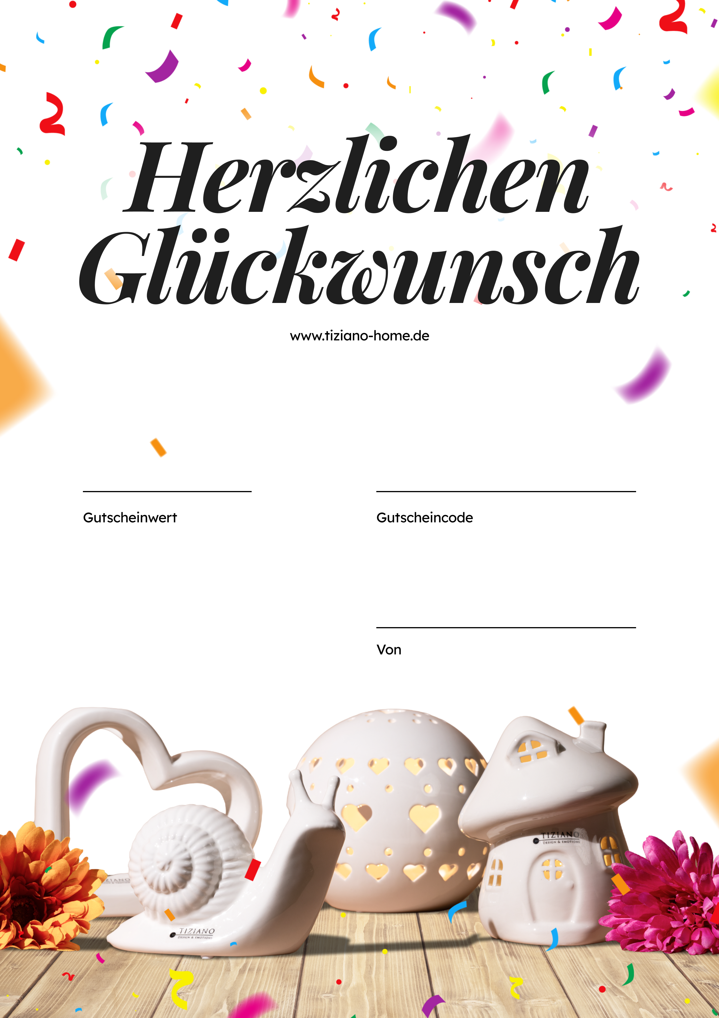Geschenkgutschein Herzlichen Glückwunsch