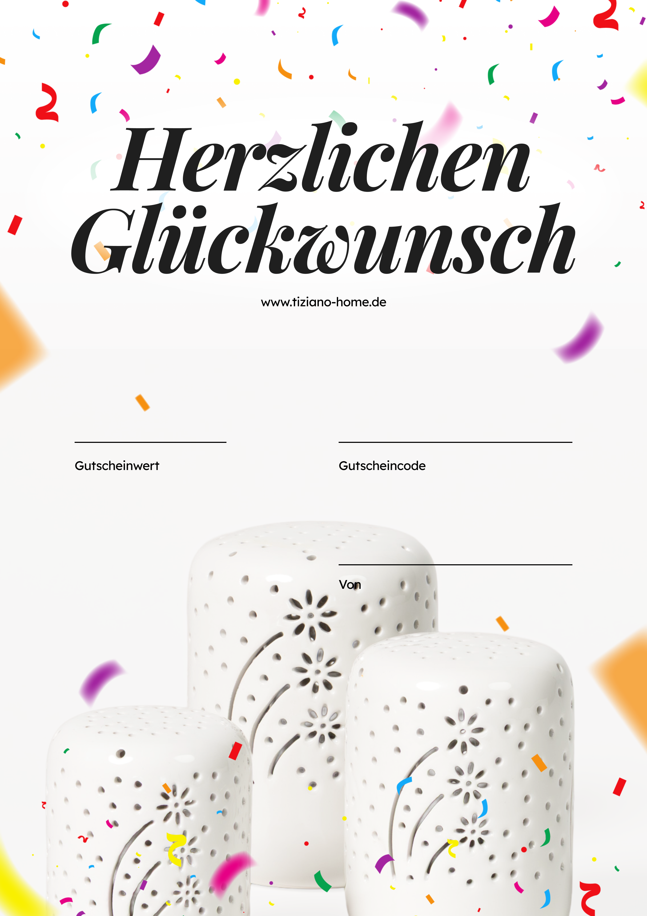Geschenkgutschein Herzlichen Glückwunsch