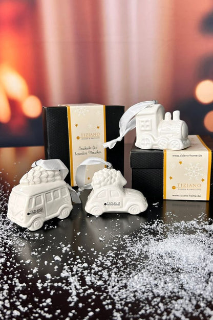 3er Set Weihnachtshänger "Cars" in Geschenkkartons