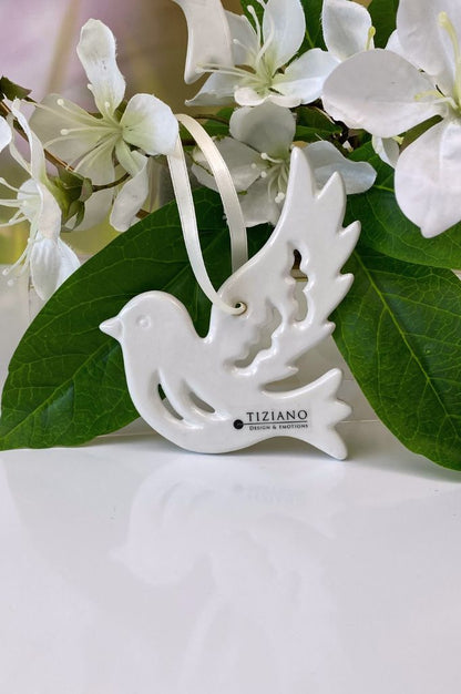 Hänger Vogel Lucy creme-weiß in verschiedenen Versionen