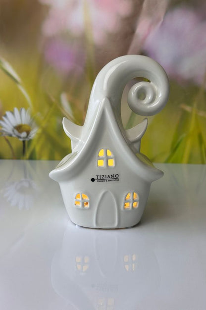 Deko Haus Avalon LED creme-weiß