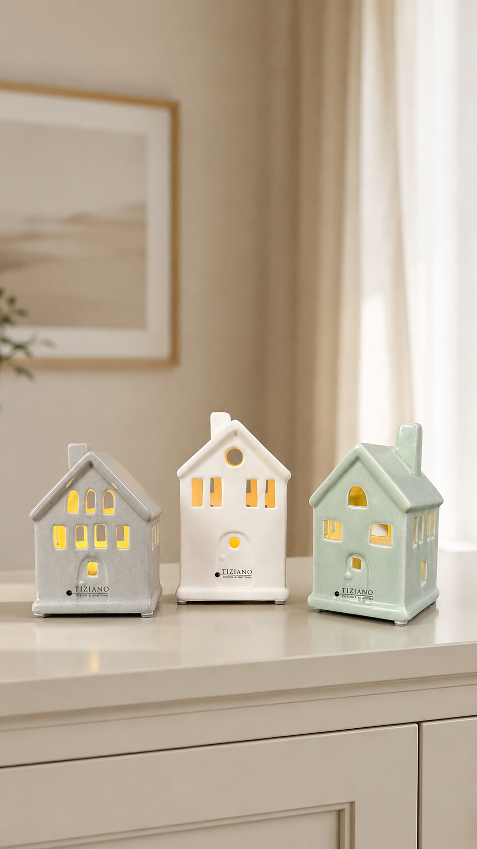 LED Haus Tribano farbig sortiert