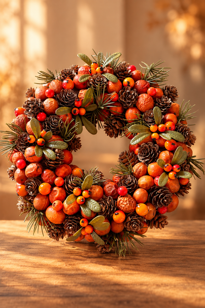 Kranz 28cm Orange-Herbst