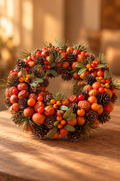 Kranz 28cm Orange-Herbst