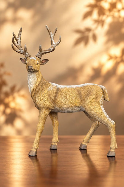 Deko Hirsch stehend 56cm braun